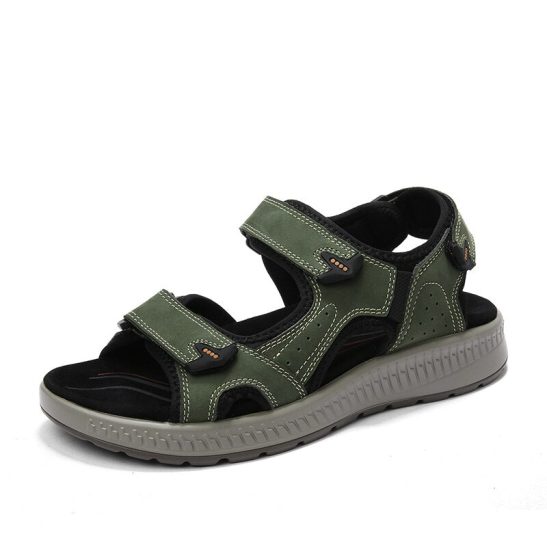 Big Size Summer Genuine Leather Men's Sandals